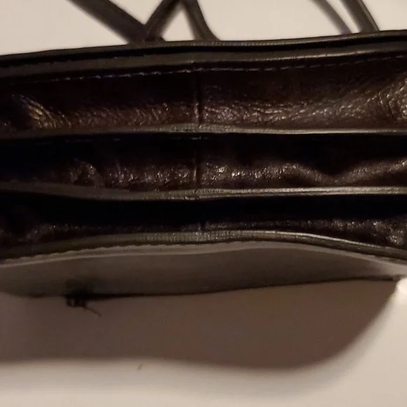 Vera Pelle Made In Italy Leather Dark Brown shoulder bag. Vintage - Picture 5 of 10